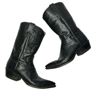 Vintage Tony Lama Star Detail Cowboy Boot Size 8